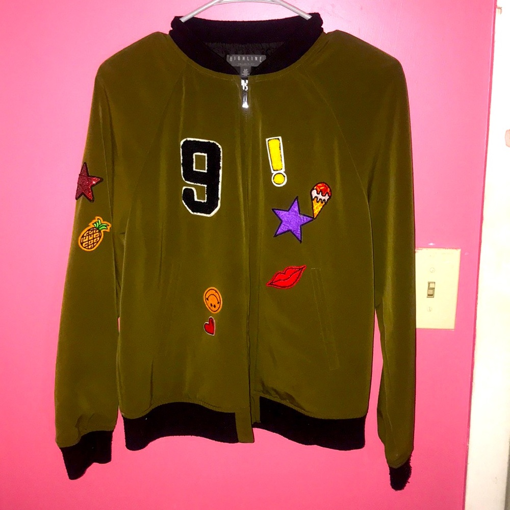 Green winter bomber 💕